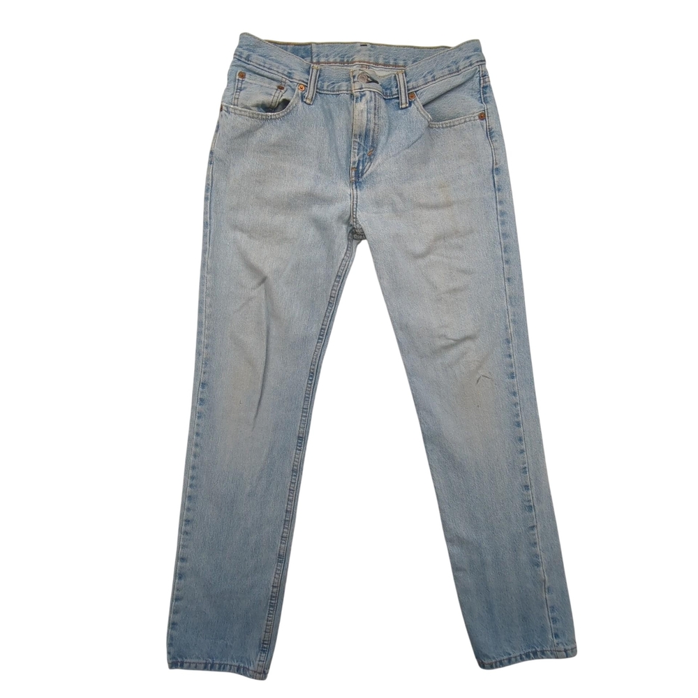 Levis 511 Jeans Mens 31x31 Slim Fit Light Wash Distressed Denim